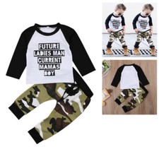 Kids Baby Boys Clothes Long Sleeve Tops Pants Toddler Outfits Set Tracksuit Sets