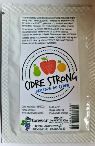 Cider yeast for production - for,