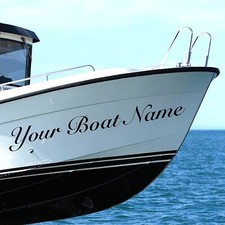 6 x PERSONALISED BOAT NAME STICKER Decals Stickers Graphics MOTOR HOME KAYAK