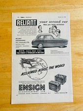 RELIANT 3 WHEELER 1958 POSTER ADVERT A4 SIZE FILE G