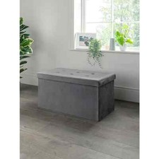 Long Ottoman Velvet Storage