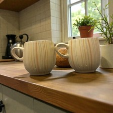 Denby Caramel Striped Curved