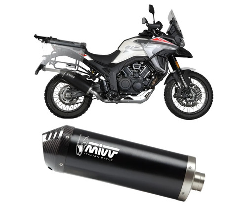 Mivv oval black steel exhaust - mivv,
