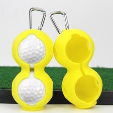  Set of 2 Golf Equipment Bag Stand Attachment Ball Holder with Clip Carrier