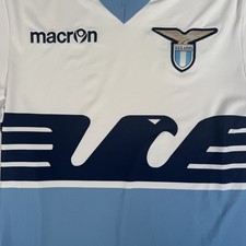 Rare Original SS Lazio 2014/2015 Home Football Shirt Mens Large