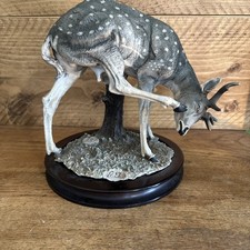 Giuseppe Armani Italy 1980 Deer Wildlife Collection Figurine Resin Statue