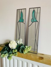 10x40cm pair Lily Duck Egg