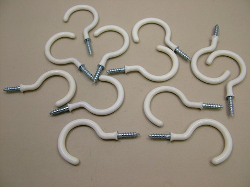 Large white cup mug hooks - large,