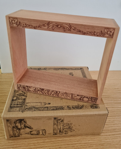 Witch casket wooden altar - casket,