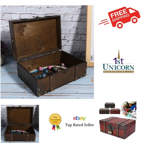 Storage box vintage wooden - -,