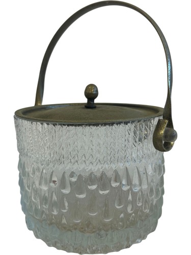 Vintage crystal ice bucket - vintage,