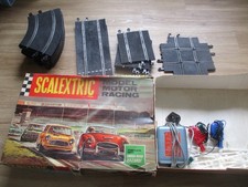 Vintage Scalextric Model Motor Racing Set 45 with Cross Road Hazard