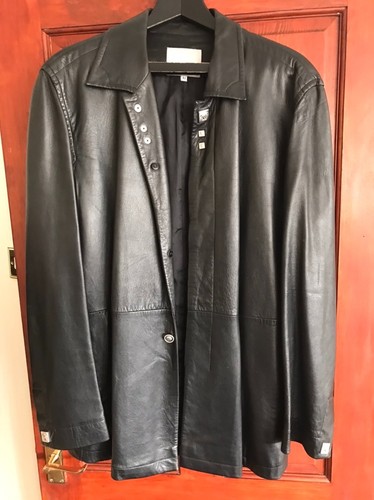 Versace men black lambskin - versace,