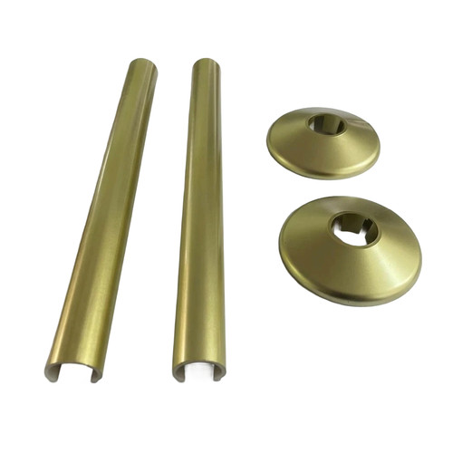 Brushed brass radiator 15mm - brass,