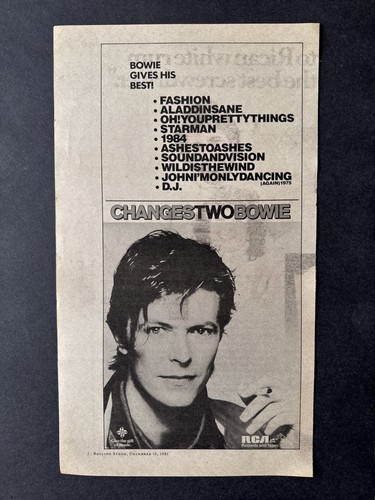 David bowie changestwobowie - david,