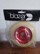 Blazer Pro Aluminium Core Scooter Wheel 100mm - White / Red X 2