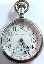 ⭐R/R GRADE, O/SILVER HAMPDEN, DUEBER WATCH Co. 18s, 21Js O/FACE POCKET WATCH,FWO