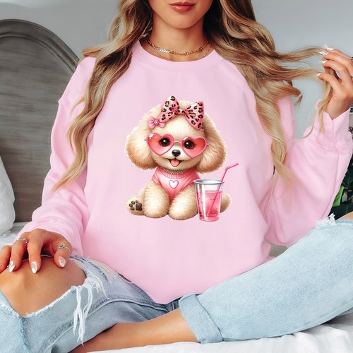 Cute poodle pink - cute,