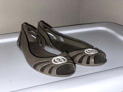 Gucci gray jelly interlocking - gray,