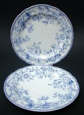 TWO Spode Blue Clifton Laura Ashley 16cm (6.25") Side or Bread Plates - in VGC