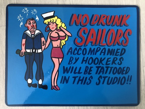 Hand painted humorous vintage - hand,