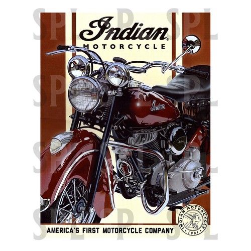 Indian motorcycle metal sign - motorcycle,