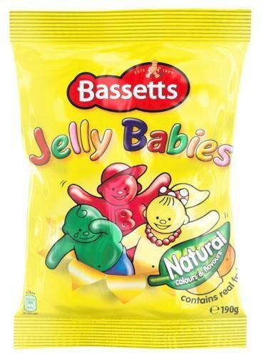 Bassetts jelly babies 190g bag - jelly,
