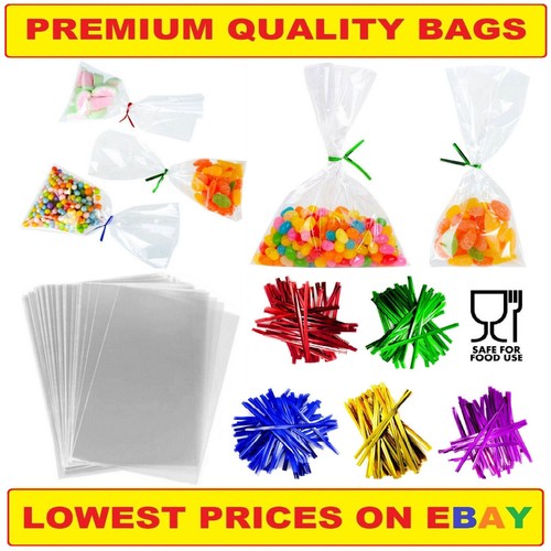 Clear cellophane bags - bags, with