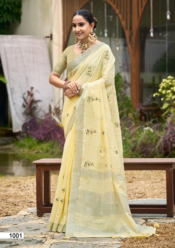 Fancy saree with unstitched - fancy,