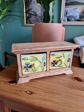 Wooden Ceramic Drawers Trinket