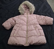Next Girls Pink Winter Coat 3