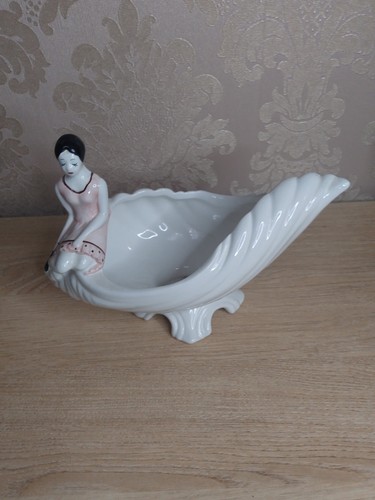 Vintage porcelain shell - porcelain,