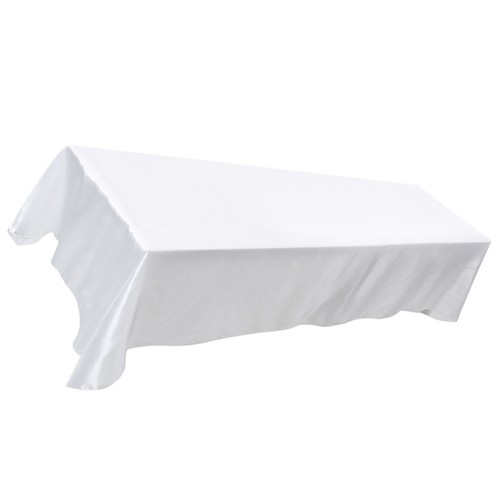 White banquet tablecloth - white,
