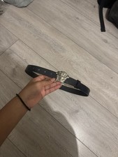 Versace Kids Black Leather