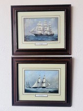 Pair Of Framed Seascape Prints
