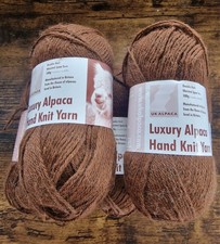 UK Alpaca Luxury DK Yarn Are Sold As Individual 100g Ball Colour Brown
