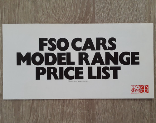 Fso range price - range, brochure