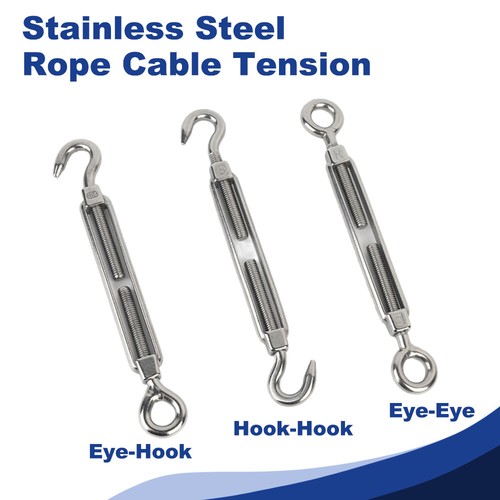 Stainless steel hook and rope - stainless,