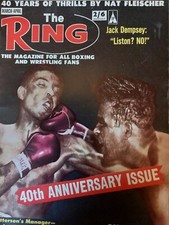 Vintage THE RING Magazine-Mar 1962-Cus D'Amato/Sugar Ray Robinson-FREEPOST-RG05