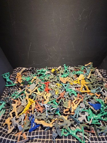 Vintage 1960s plastic cowboys - vintage,