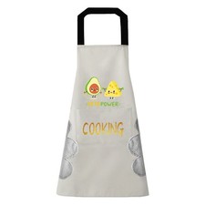 Avocado Waterproof Kitchen Chef Apron Pocket Catering Cooking BBQ Apron Unisex