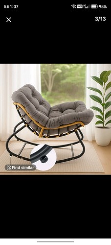 Garden rocking chair rattan - rocking,