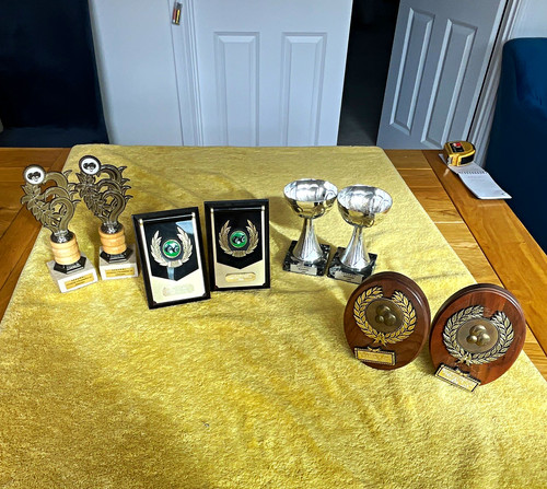 Bowls trophy mixed lot silver - bowls,