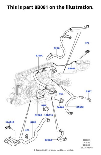 Land rover genuine hose - genuine,