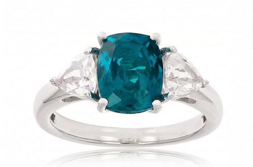 Natural teal sapphire gemstone - natural,
