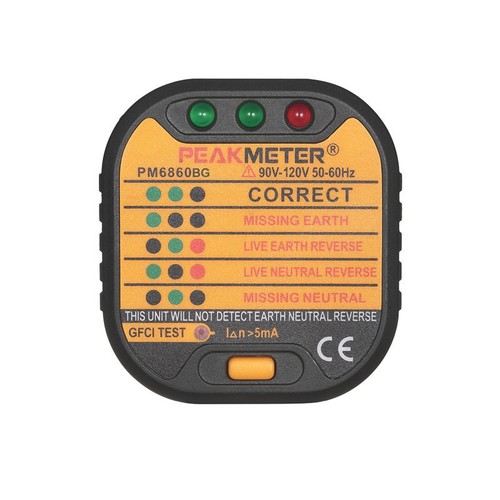 Wall plug tester check earth - wall,