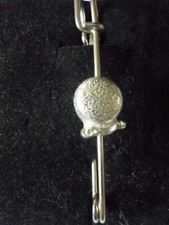 Misty Crystal Ball Fortune Teller tg1 Pewter Scarf and Kilt Pin Pewter 3" 7.5 cm