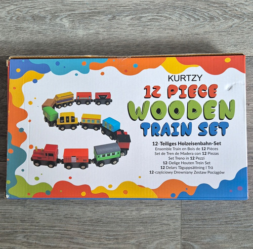 Kurtzy wooden train set 12 - set,,