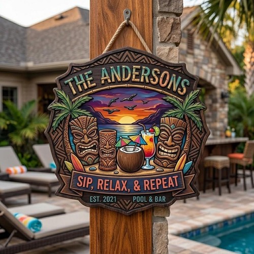 Custom tiki bar sign - custom,
