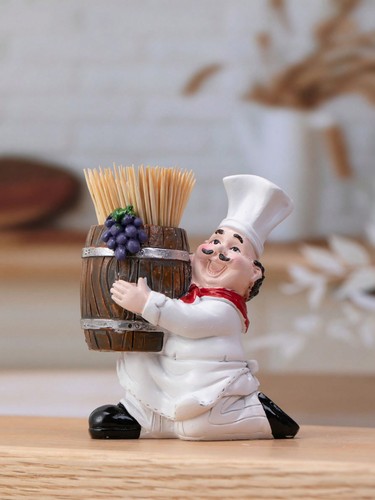 Chef design toothpick holder - chef,